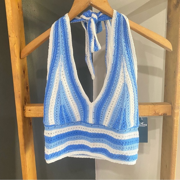 Hollister NWT Crochet Halter Tank - Picture 2 of 6